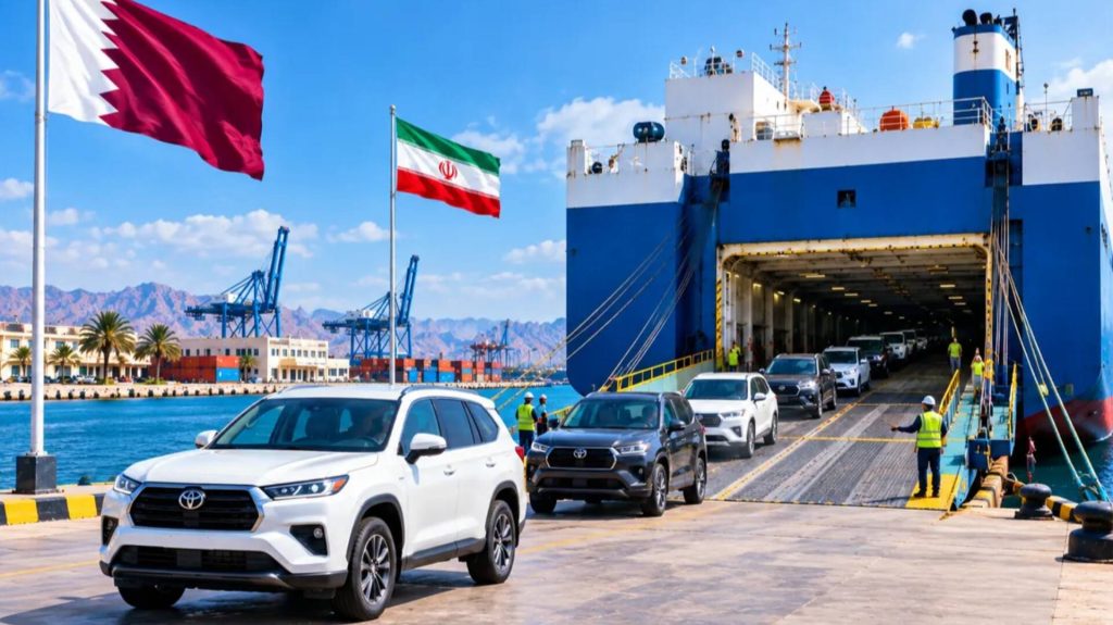 بندر دیر آماده ورود نخستین محموله خودرو از قطر شد