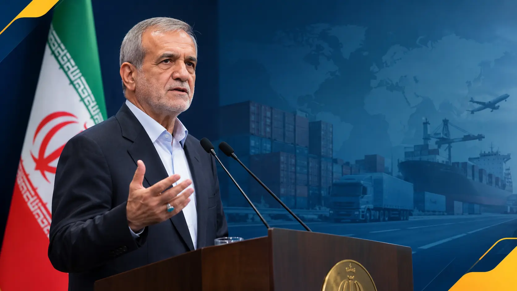پزشکیان دستور رفع فوری موانع گمرکی واردات کالاهای اساسی را صادر کرد.